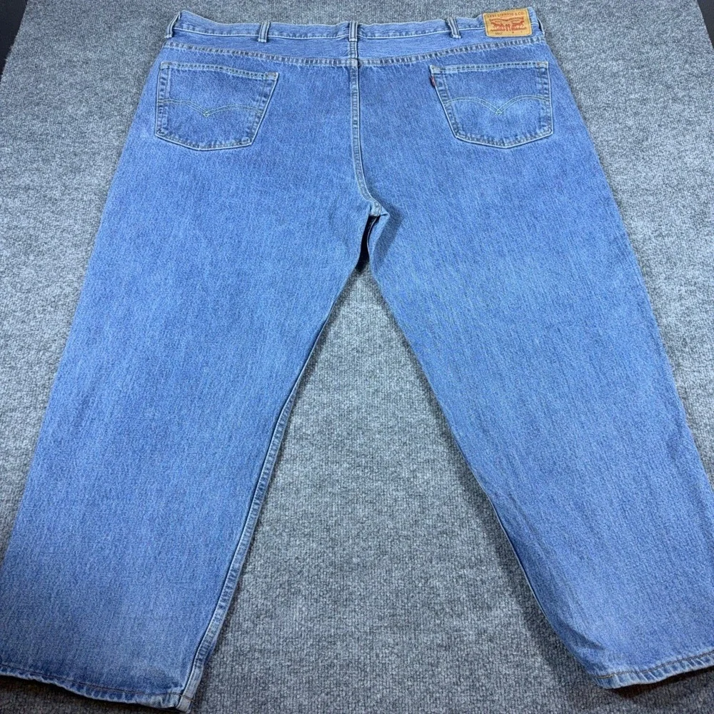 Levis 550 Relaxed Fit Jeans Mens 52x29 Blue Denim Tapered Leg Medium Wash